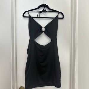 Princess Polly Bennie Mini Dress in Black Size 12